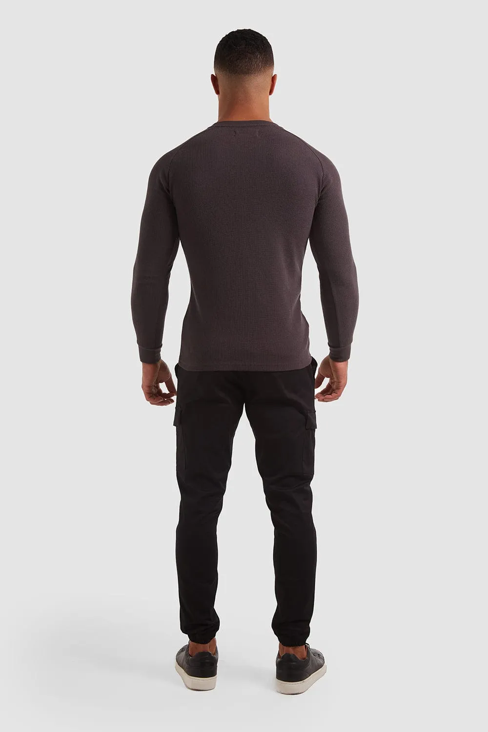 Waffle T-Shirt in Dark Lead
