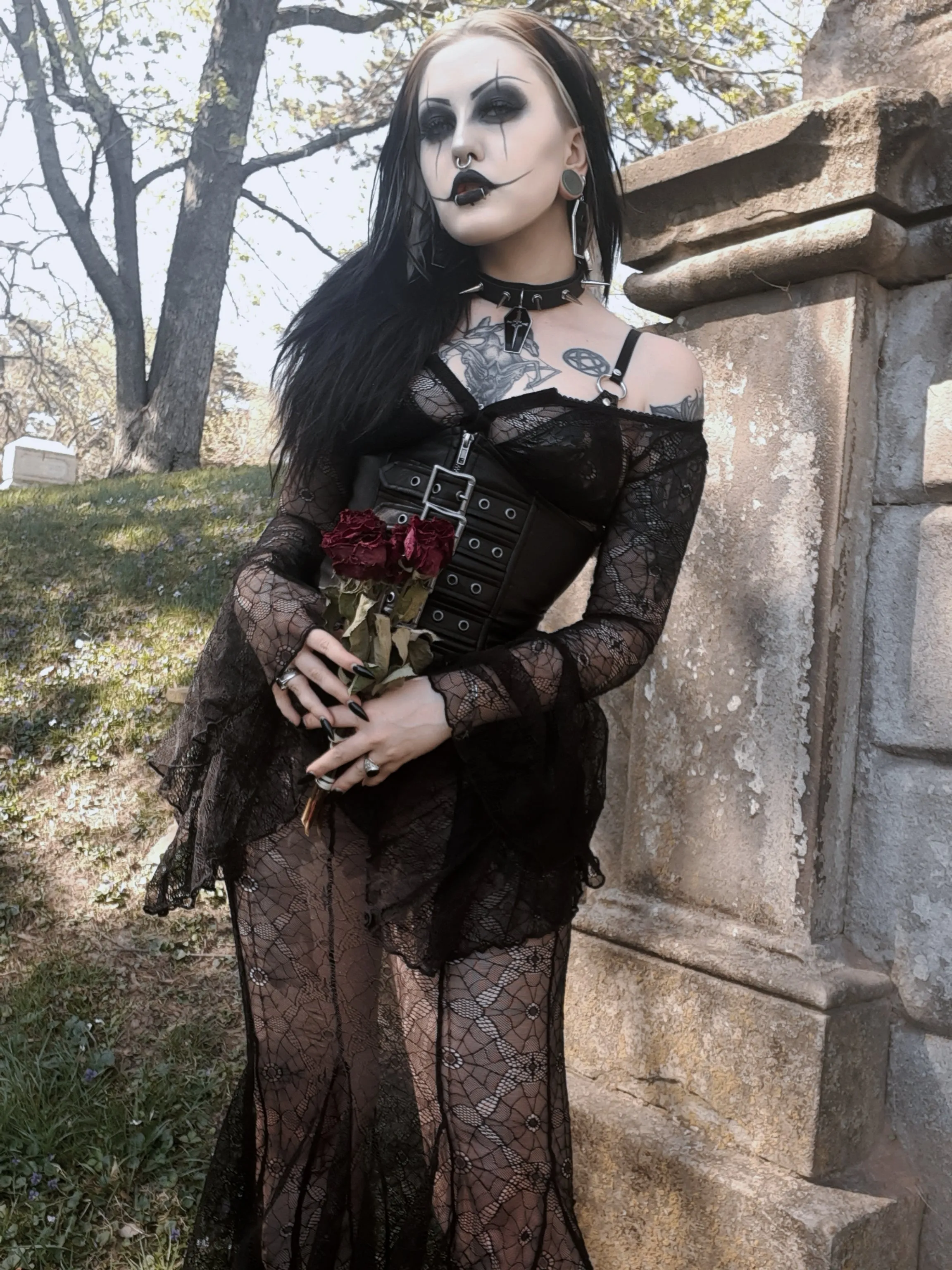 Webutante Spiderweb Bell Sleeve Top