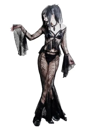 Webutante Spiderweb Bell Sleeve Top