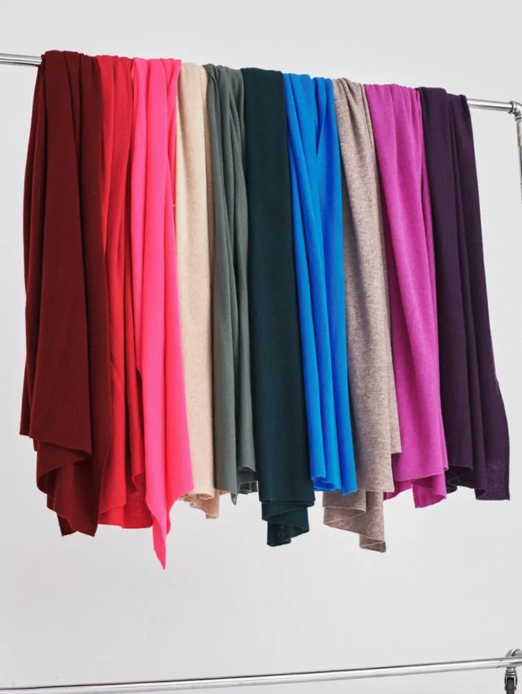 White   Warren - Cashmere Travel Wrap in Stonewood Heather
