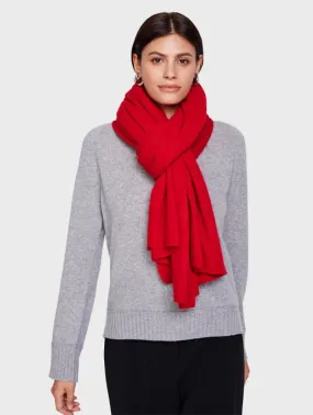 White   Warren - Travel Wrap in Fire Red