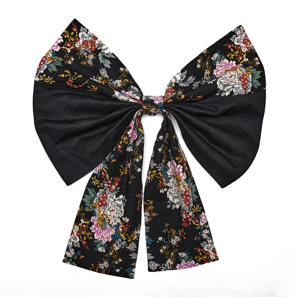 Women's Lolita Floral Printed Ruffled Kimono Dress Set