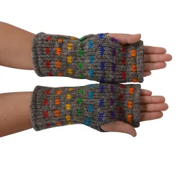 Women's Woolen Hand Warmer Fleece Lined Dot Pattern Winter Hand warmers
