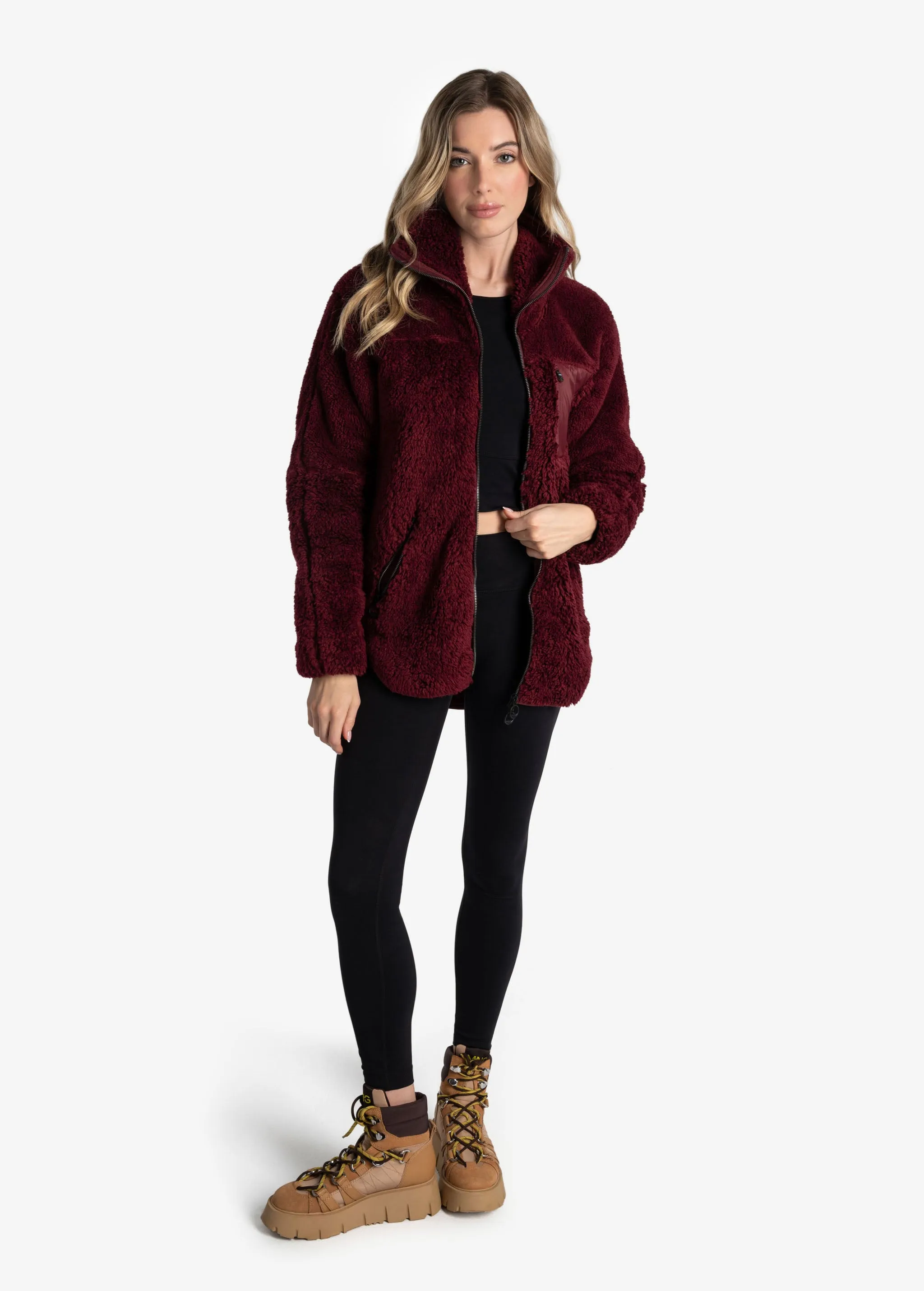 Yana Full Zip Teddy Cardigan