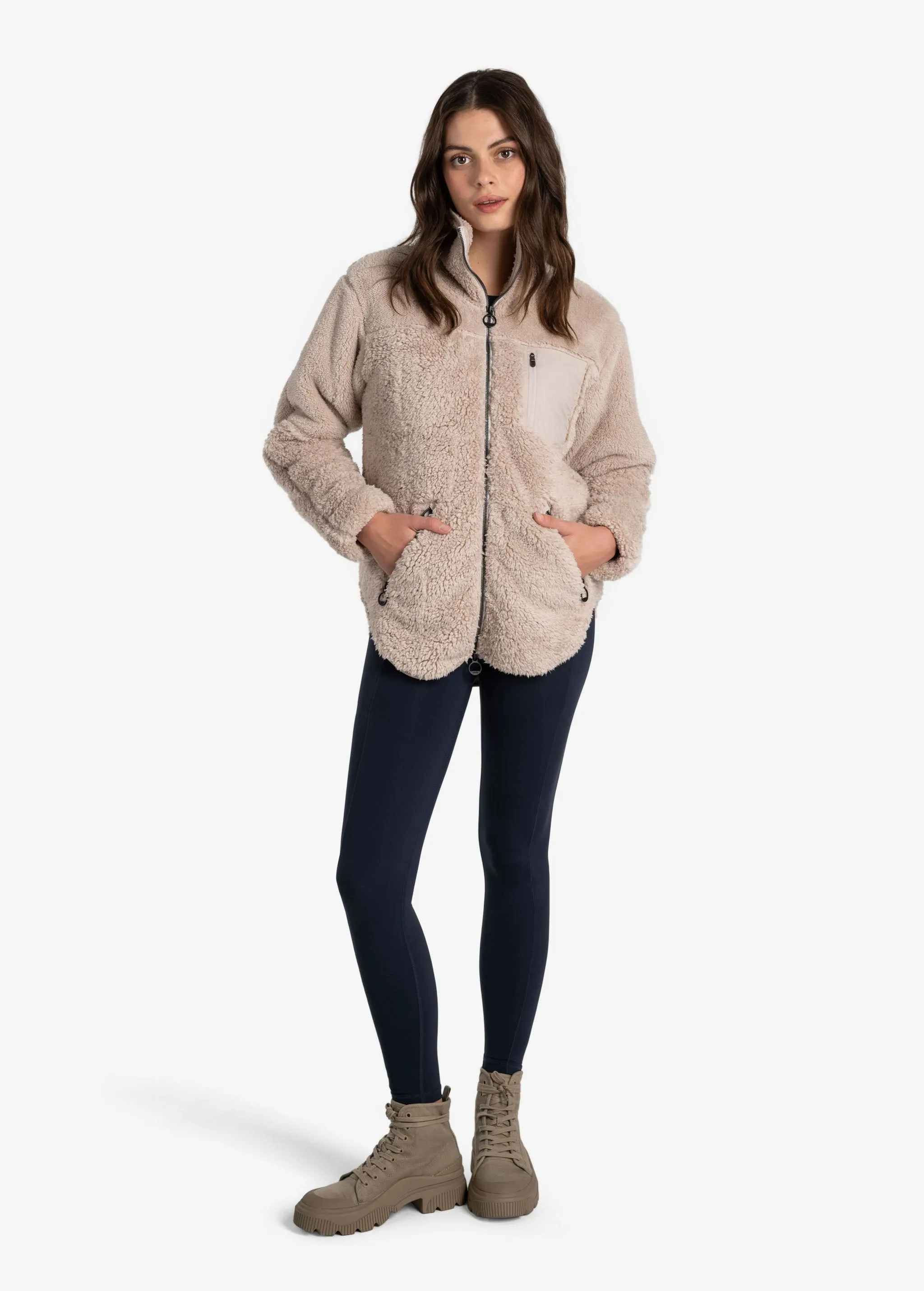 Yana Full Zip Teddy Cardigan
