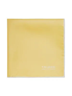 Yellow Silk Pocket Square