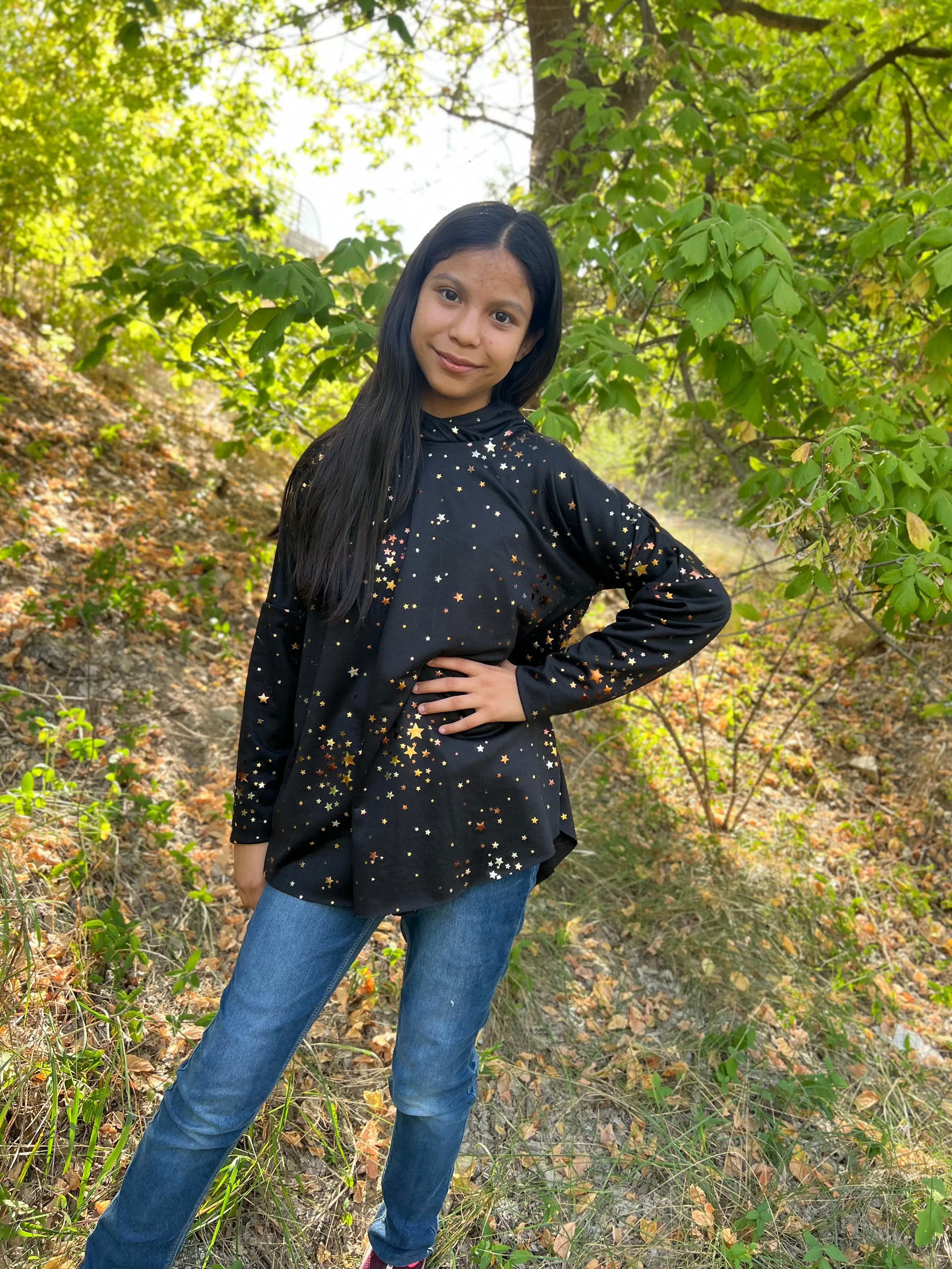 Youth Indy Poncho Digital Sewing Pattern Sizes NB-16Y