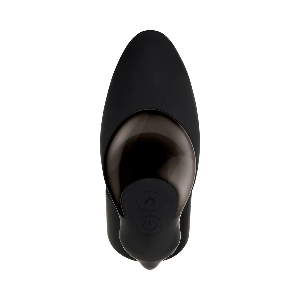 Zero Tolerance Strapped & Tapped Heating, Vibrating Prostate Massager, C-Ring Black